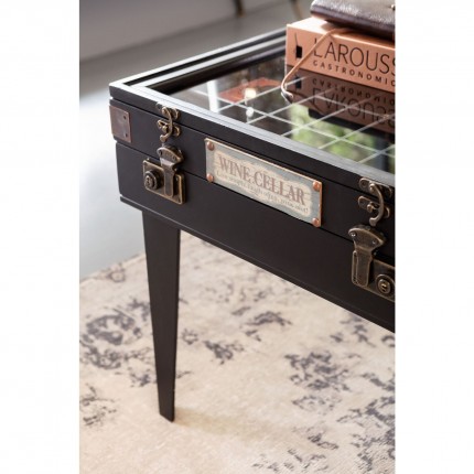 Table basse Collector 122x55cm noire Kare Design