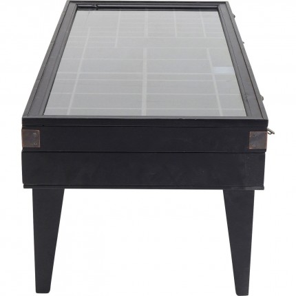 Table basse Collector 122x55cm noire Kare Design
