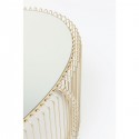 Table basse ovale Wire laiton 60x90cm Kare Design