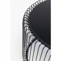 Table basse ovale Wire noire 60x90cm Kare Design