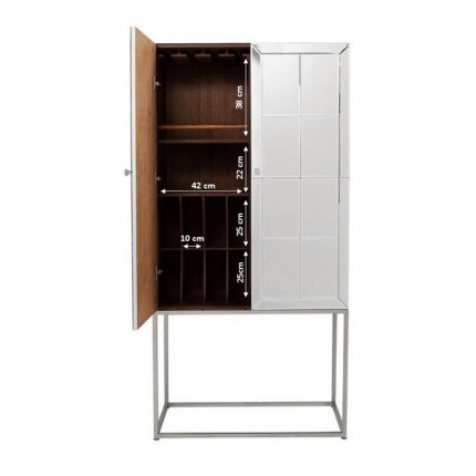 Armoire bar Luxury argent Kare Design