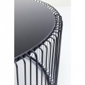 Table basse ronde Wire noire 80cm Kare Design