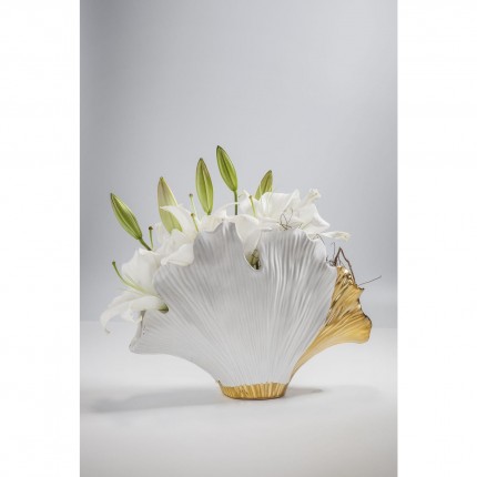 Vase feuille de ginkgo 18cm Kare Design