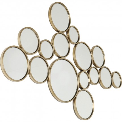 Miroir Bubbles laiton 93x138cm Kare Design