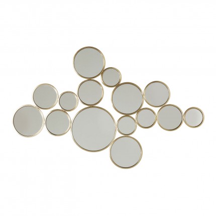 Miroir Bubbles 93x138cm laiton Kare Design