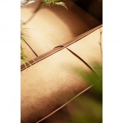 Canapé Cubetto 220cm velours marron Kare Design