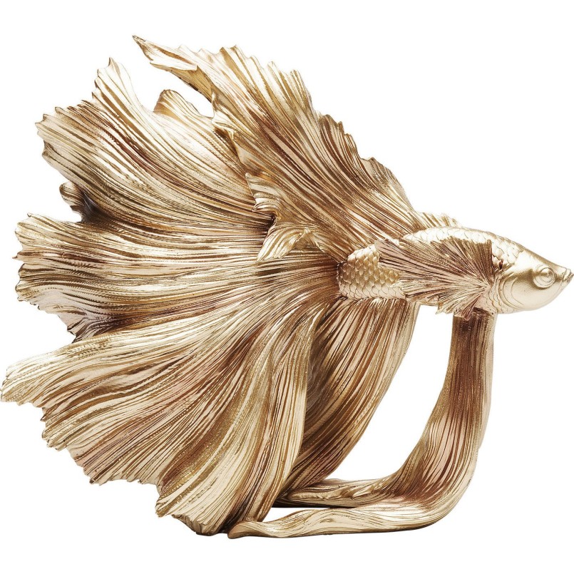 Déco Poisson combattant doré 34cm Kare Design