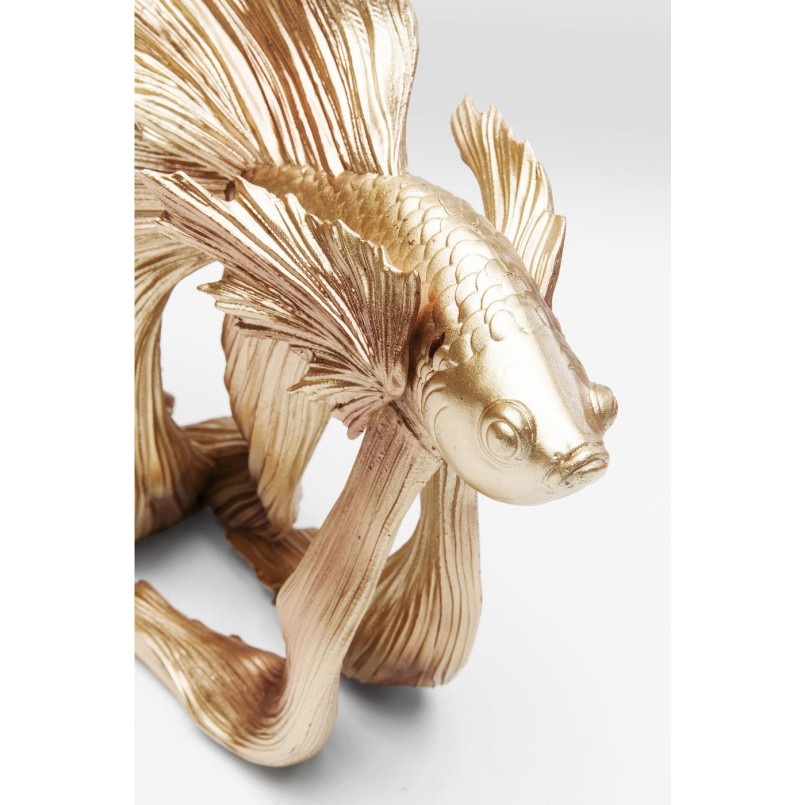 Déco Poisson combattant doré 34cm Kare Design