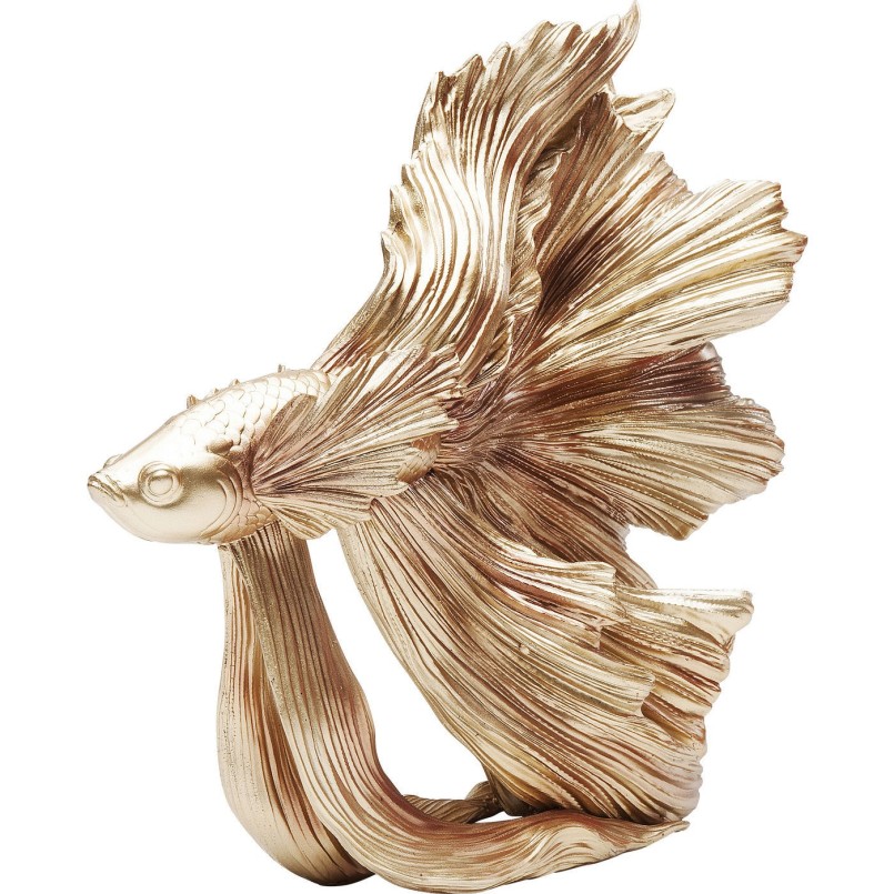 Déco Poisson combattant doré 34cm Kare Design