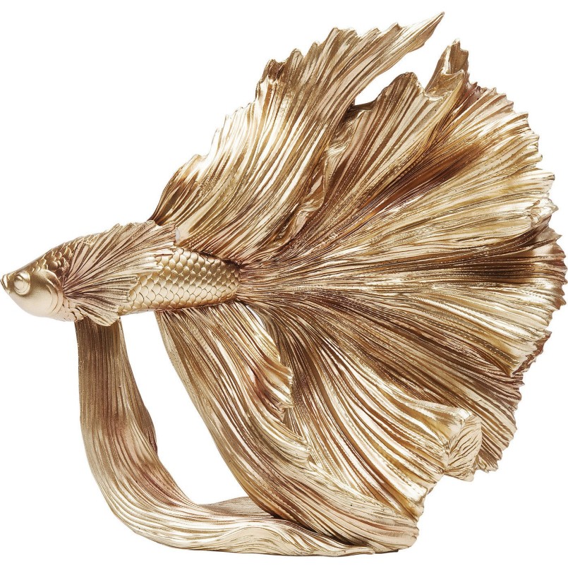 Déco Poisson combattant doré 34cm Kare Design