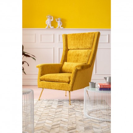 Fauteuil Vegas Forever jaune Kare Design