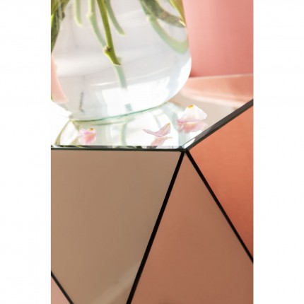 Table d'appoint Luxury Triangle champagne Kare Design