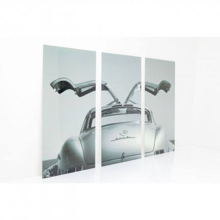 Tableaux en verre Triptychon voiture 240x160cm set de 3 Kare Design