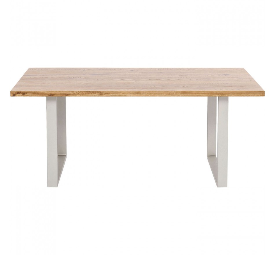 Table Jackie chêne argent 160x80cm Kare Design