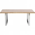 Table Jackie chêne chrome 160x80cm Kare Design