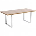 Table Jackie chêne chrome 160x80cm Kare Design