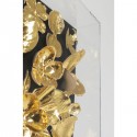 Tableau 3D fleurs dorées 60x60cm Kare Design