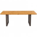 Table Symphony chêne acier 180x90cm Kare Design