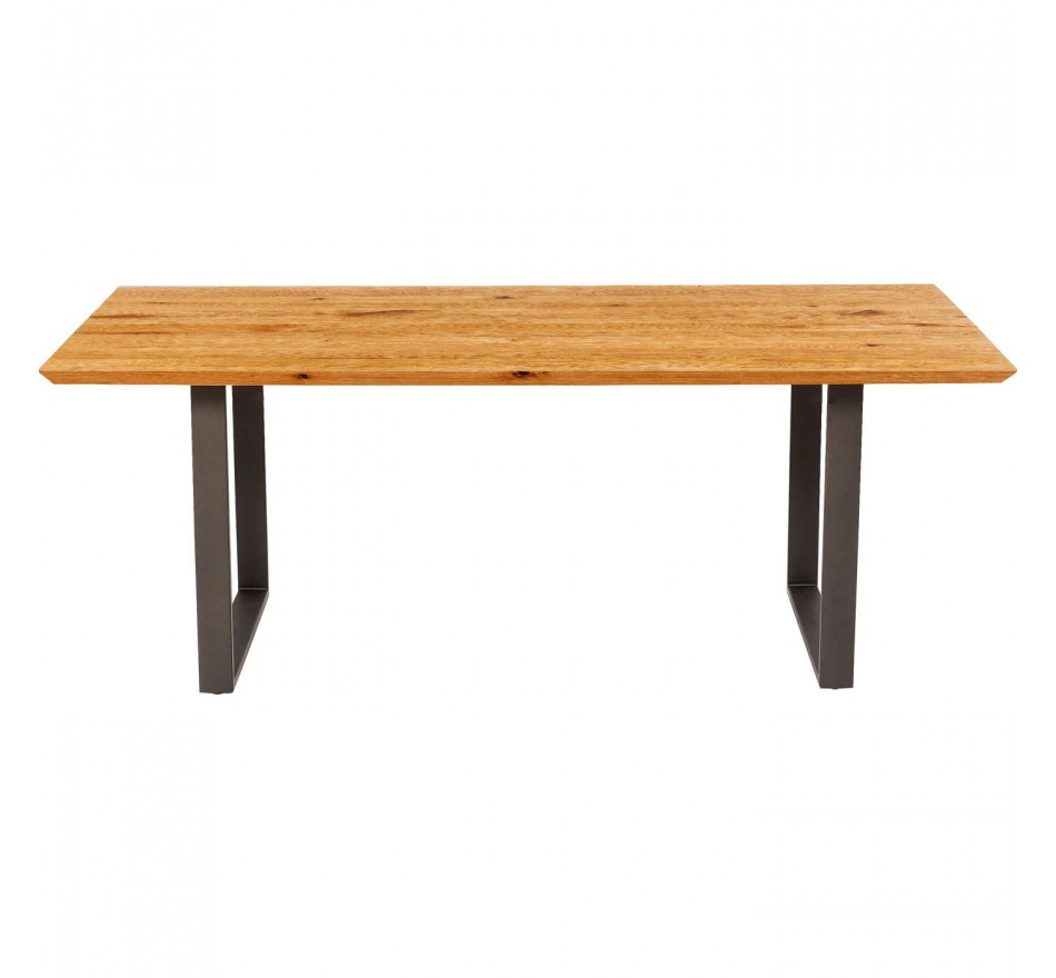 Table Symphony chêne acier 180x90cm Kare Design