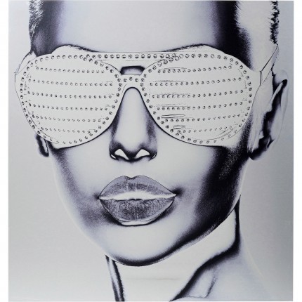 Tableau Alu Cool Girl 120x120cm Kare Design