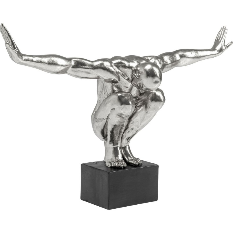 Déco Athlète argenté XL Kare Design