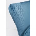 Fauteuil Tudor velours bleu pétrole Kare Design
