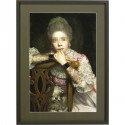 Tableau Frame Comtesse Incognito assise 82x112cm Kare Design
