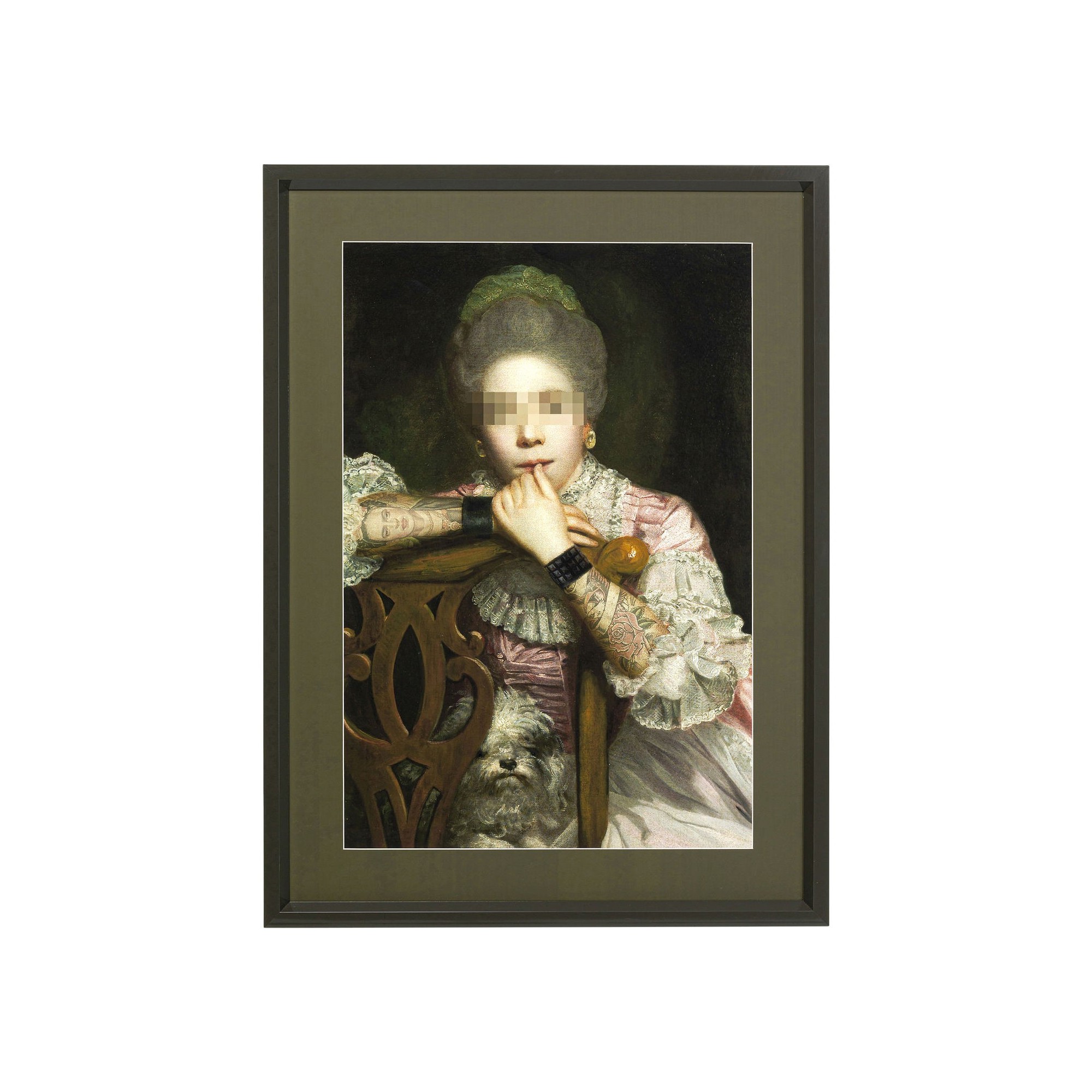 Tableau Frame Comtesse Incognito assise 82x112cm Kare Design