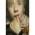 Tableau Frame Comtesse Incognito assise 82x112cm Kare Design
