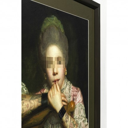 Tableau Frame Comtesse Incognito assise 82x112cm Kare Design