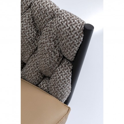 Chaise avec accoudoirs Knot marron Kare Design