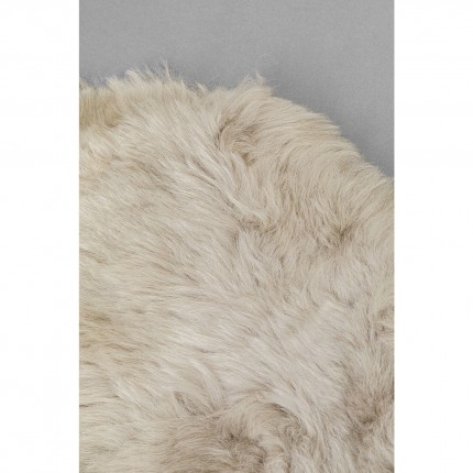 Peau de mouton Heidi grise 85x65cm Kare Design