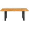 Table Symphony chêne noire 160x80cm Kare Design