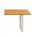 Table Symphony chêne argent 180x90cm Kare Design