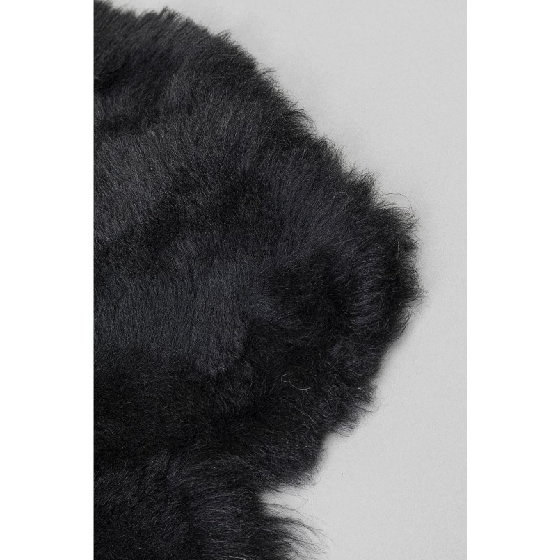 Peau de mouton Heidi noir 85x60cm