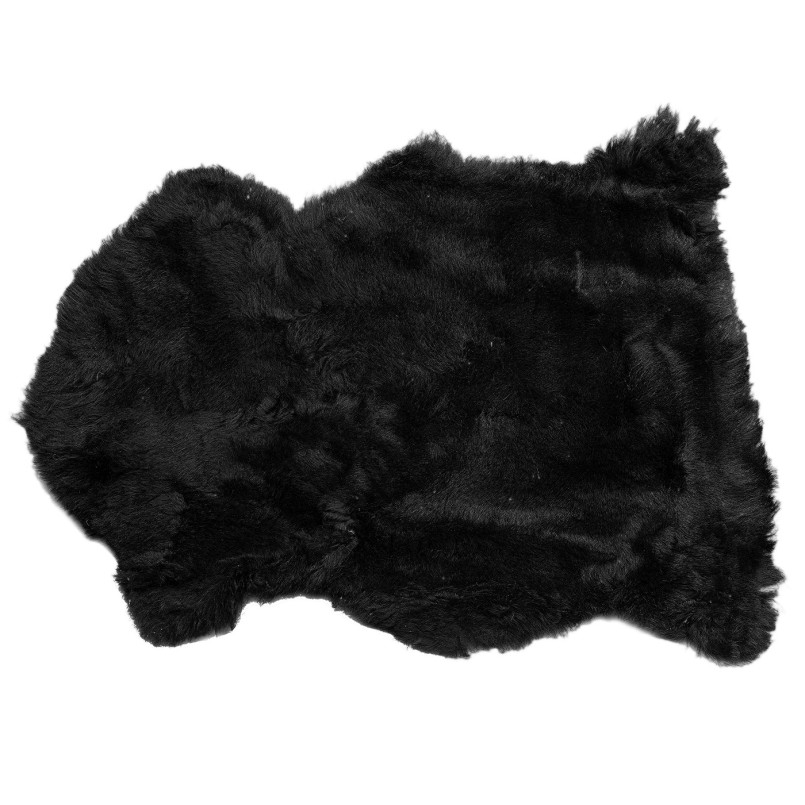 Peau de mouton Heidi noir 85x60cm
