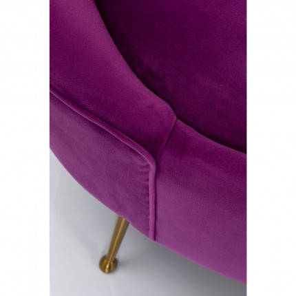 Canapé Night Fever 3 places velours violet Kare Design