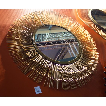 Miroir Sunburst doré 87cm Kare Design