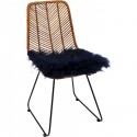 Galette de chaise Heidi bleue 40x40cm Kare Design