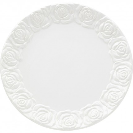 Plat Roses blanc 35cm Kare Design