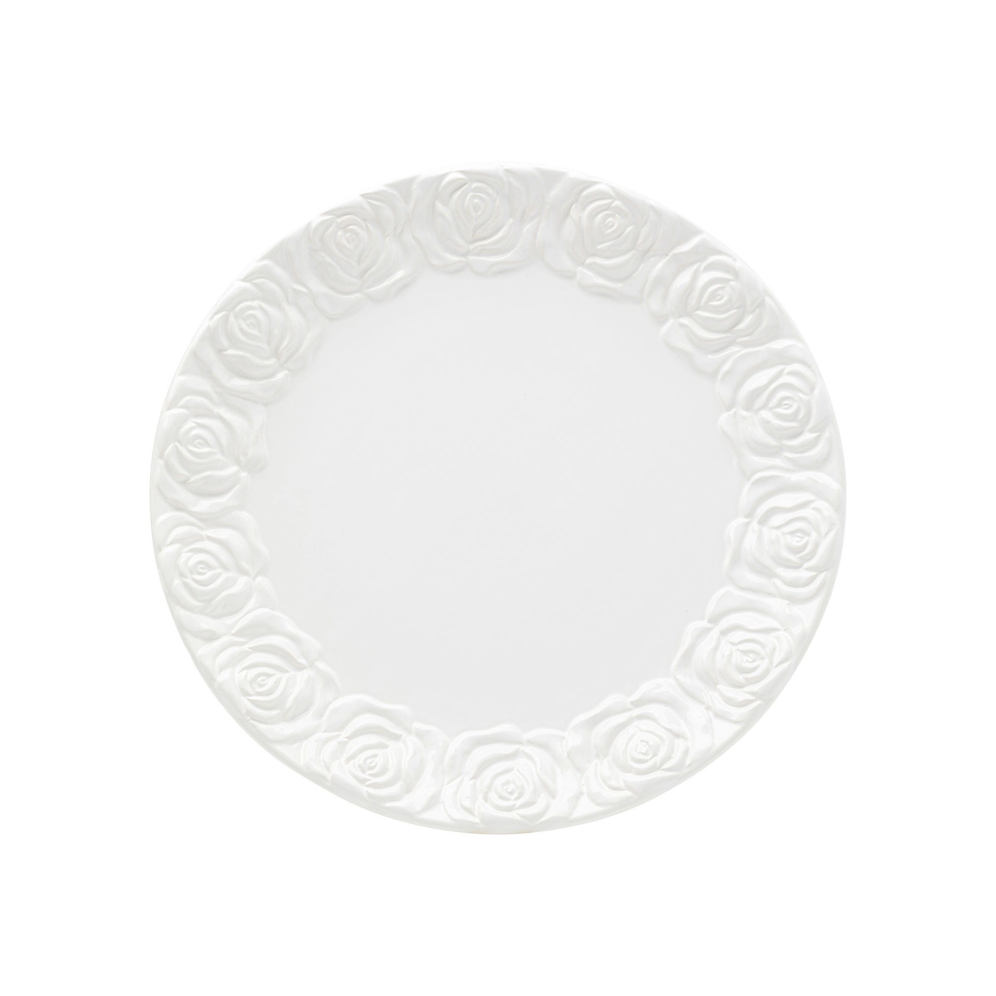 Plat Roses blanc 35cm Kare Design