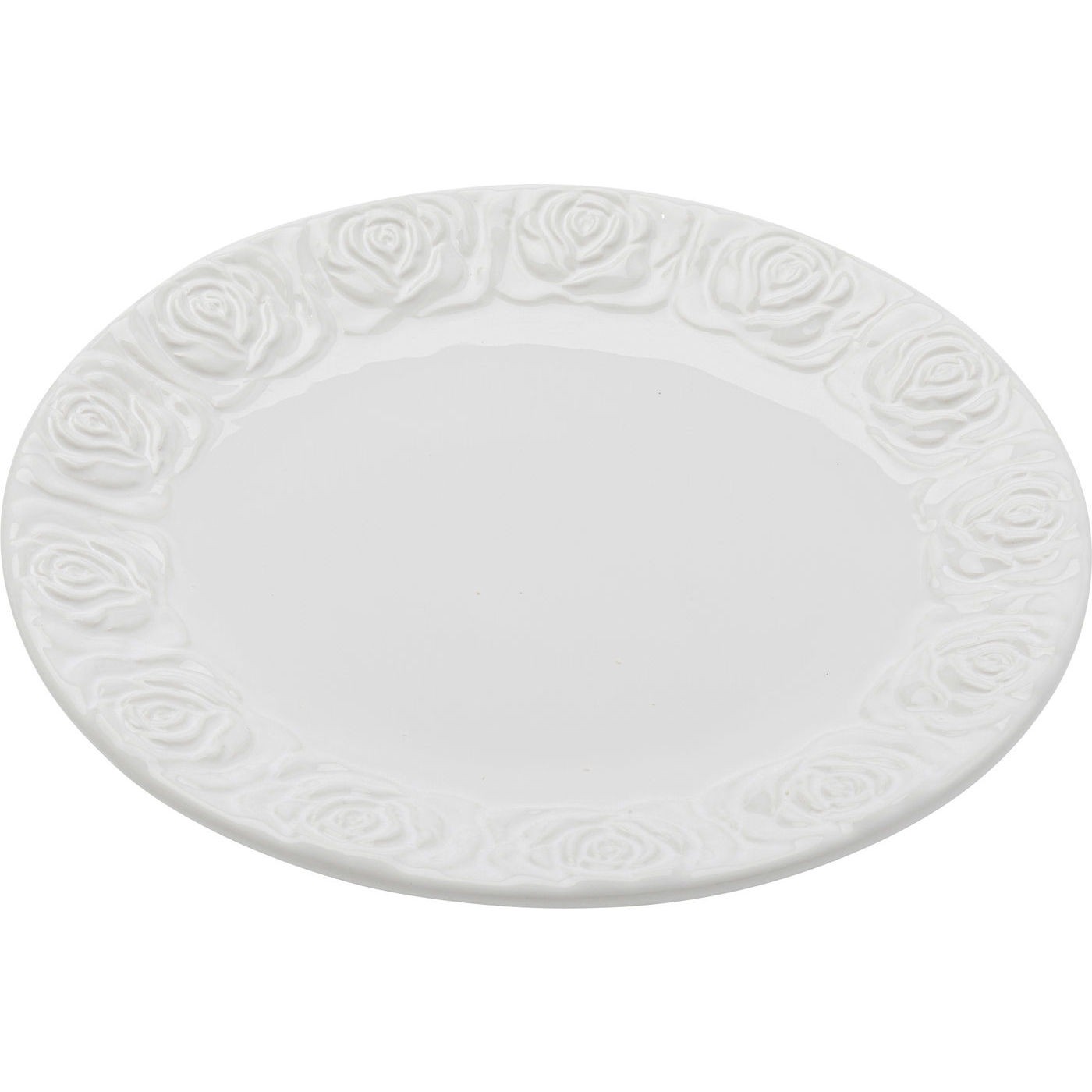 Assiettes Roses blanches 19cm set de 4 Kare Design