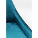 Chaise East Side velours bleu pétrole Kare Design