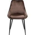 Chaise East Side velours marron Kare Design