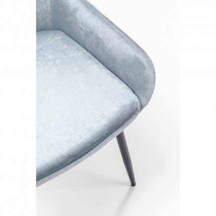 Chaise East Side velours gris Kare Design