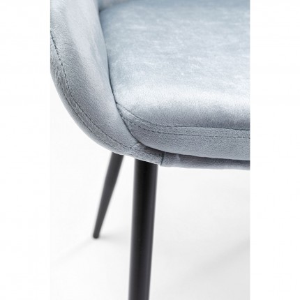 Chaise East Side velours gris Kare Design