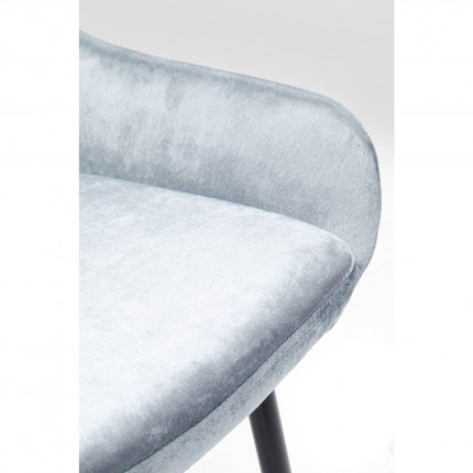 Chaise East Side velours gris Kare Design