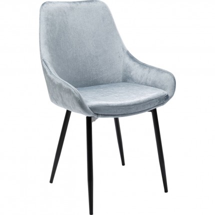 Chaise East Side velours gris Kare Design