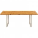Table Symphony chêne argent 200x100cm Kare Design