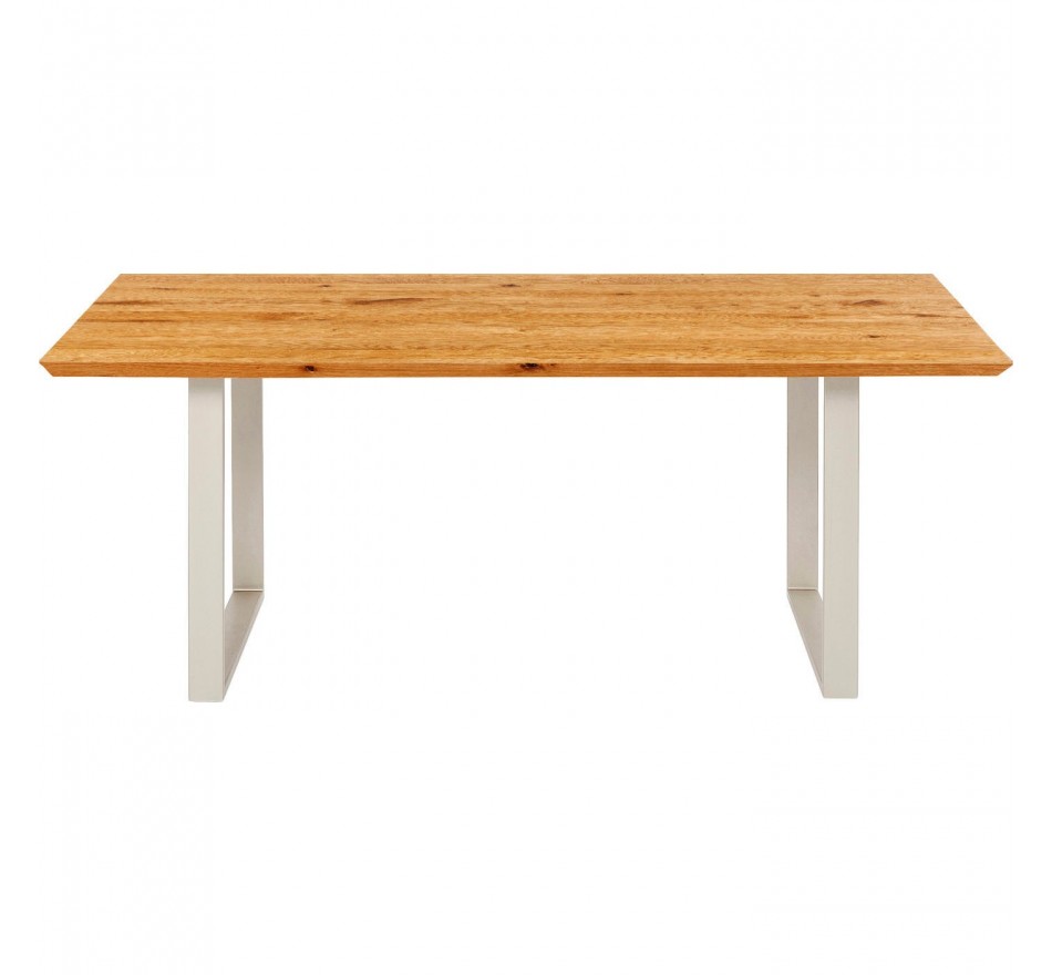 Table Symphony chêne argent 200x100cm Kare Design